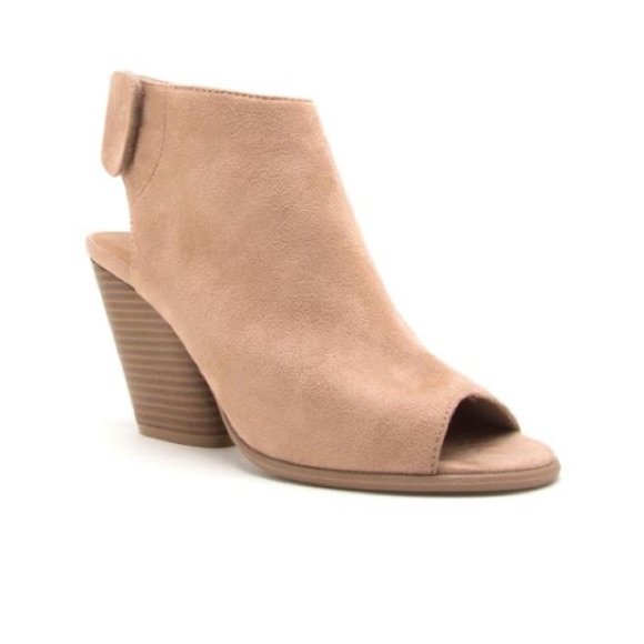 OLYMPIA- Peep Toe Bootie - Picture 3 of 8